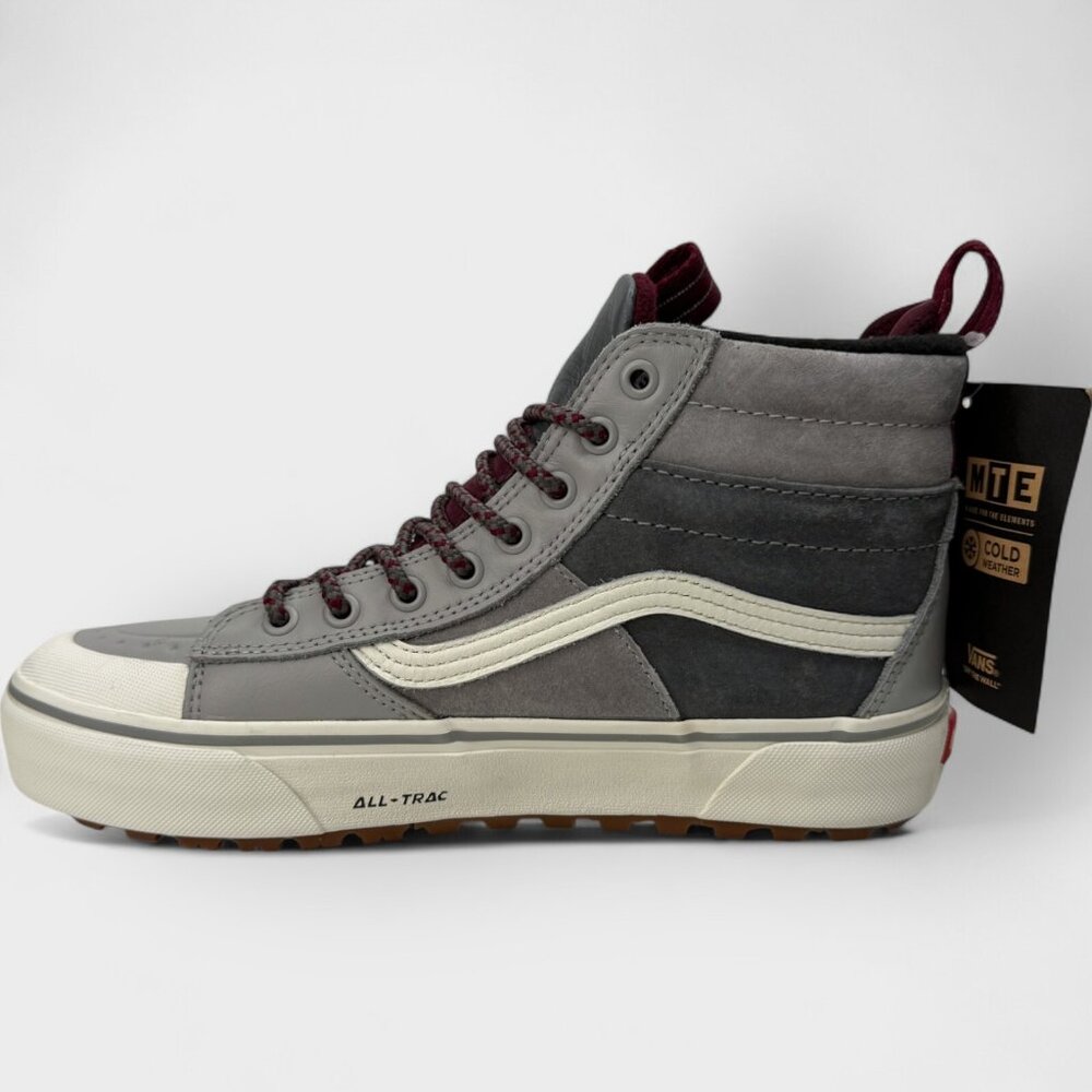 Vans Sk8-Hi MTE-2 Grey/White Womens Sz 9.5 New VN0A5HZZ51P - Picture 3 of 15